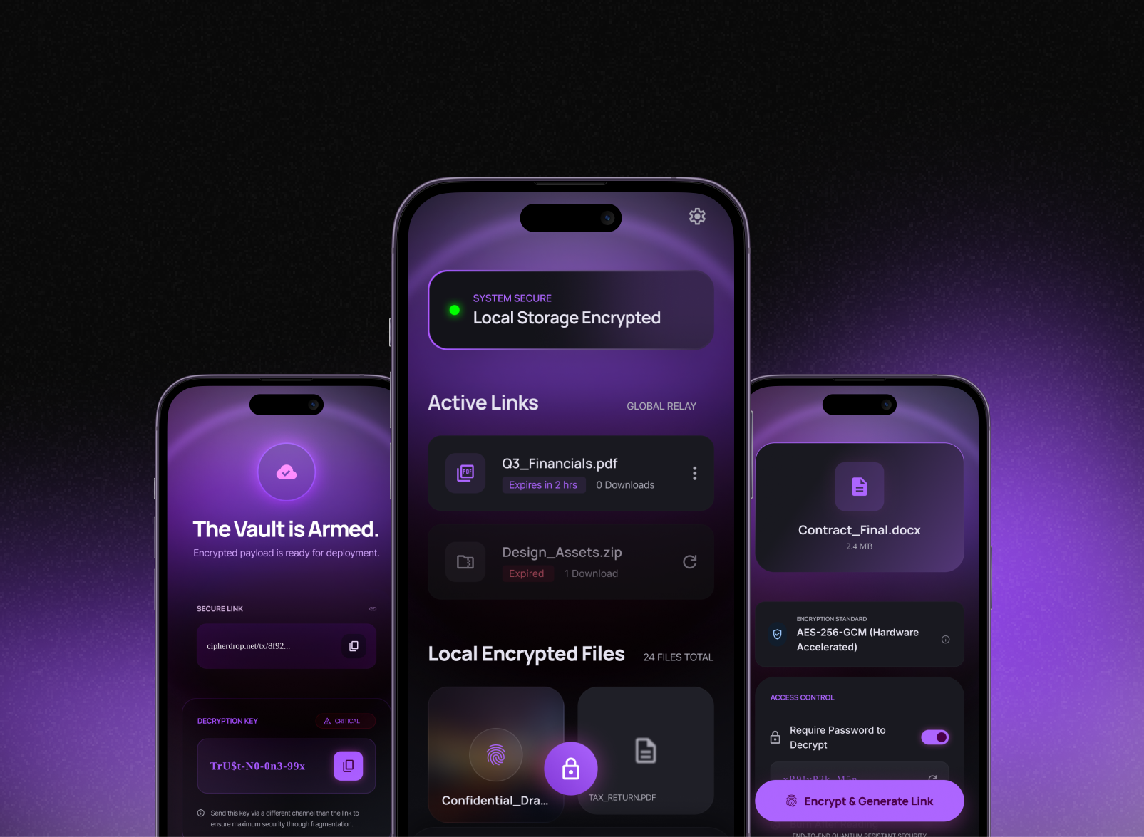 CipherDrop - Encrypted File Sharing